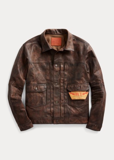 Men's Ralph Lauren Leather Jackets | 276150WIH